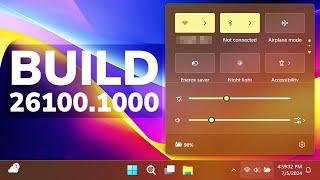 New Windows 11 24H2 Update in the Main Release - New Improvements (Build 26100.1000)