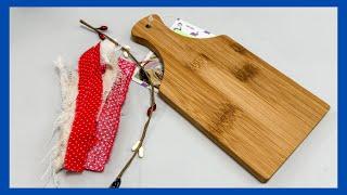 Patriotic Decor DIY || Americana Decor || Cutting Board Craft || Just 1 Quick Craft