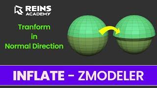 INFLATE - Polygon Action - ZModeler - ZBrush