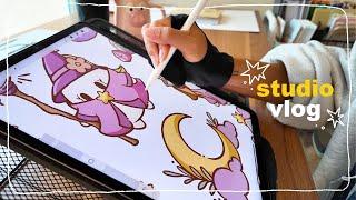  Fall shop update prep  Drawing sticker sheets & cafe hopping!