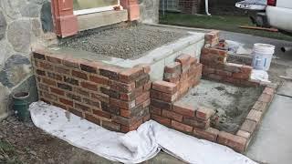 Brick Porch Rebuild-Foundation Pour