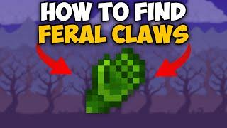 Terraria How To Get Feral Claws | Terraria Feral Claws Seed 1.4.4.9