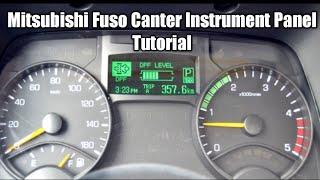 Mitsubishi Fuso Canter Instrument Display Tutorial - Dashboard