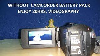 Without Camcorder Battery Pack Enjoy 20 hrs  VideoGraphy, in ENGLISH,  TECHNICAL ASTHA