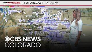 Bitter, Arctic air ready to move into Colorado and Denver tonight along with a blast of snow