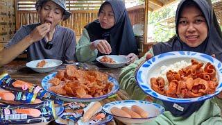 Gak Nyangka SeEnak Ini, Nyobain Masak Sosis Kenzler Kriuk Yg Lagi Viral, Pke Nasi Sambel Bikin Nagih