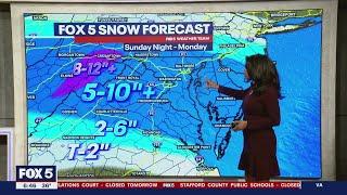 DMV braces for overnight snow storm; up to 10" possible