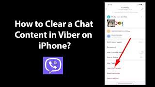 How to Clear a Chat Content in Viber on iPhone?