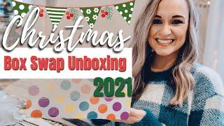 CHRISTMAS 2021 BOX SWAP  // YOUTUBE SECRET SISTER GIFT EXCHANGE // What's In This Box?!