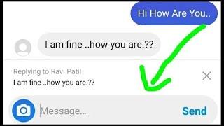 instagram reply to specific message not working | instagram quick reply not working | New instagram