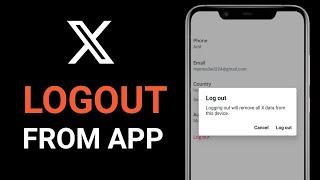 How to Logout of X (Twitter) Account From X App | Sign Out on Twitter or X App