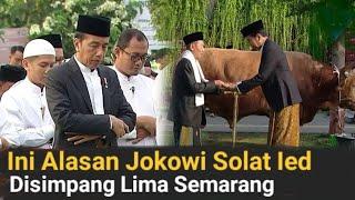 TERNYATA INI ALASAN JOKOWI SOLAT IED ADHA DI SIMPANG LIMA SEMARANG, KODE KERAS UTK PILKADA JATENG