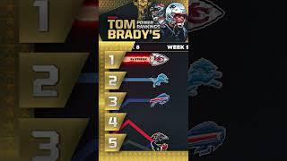 Tom Brady's Power Rankings Through Week 13!  #NFL #football #chiefs #lions #bills