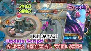 ML Alpha General Void + High Damage Script | Savage 24 KILL Ultimate Revamp | No Ban No Password