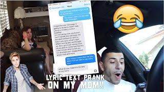 SCARY SONG LYRIC TEXT PRANK ON MY MOM! (SHE HIT ME) Sorry- Justin Bieber