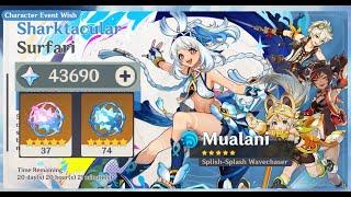 345 pulls on Mualani, what can I get? | Genshin Impact Wish Banner Test