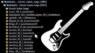 Royalty Free Electric Guitar Loops - Free Sample Pack || By Modeaudio