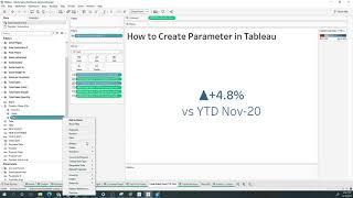 How to Create Parameter in Tableau