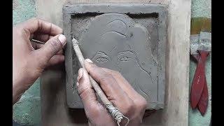 How  to  make  clay  relief  sculpture/Portrait