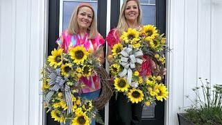 Let’s make a DIY summer sunflower wreath!