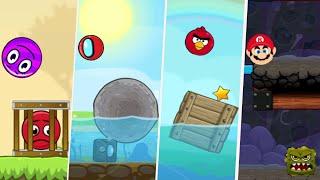 Roller Bsll 5 - Roller Ball 6 - Angry Bird Ball - Mario Ball /Red Ball 4 Gameplay Walkthrough Androi