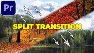 Split Slice Transition Tutorial in Premiere Pro | Split Screen Transition