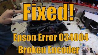 Phantom PAPER JAM Epson Error E-01 034004 - How To Fix It