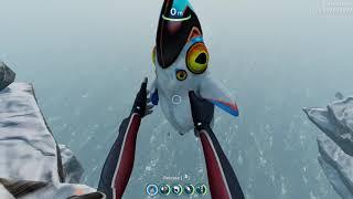 Dropping baby pengling  from a cliff ( Subnautica Below Zero )