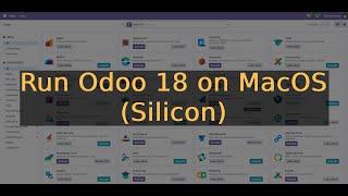 Odoo 18 Development Environment on MacOS (Silicon)