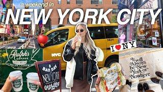 A WEEKEND LIVING IN NYC (vlog)  | Central Park, Times Square, Blank Street Coffee, etc! 