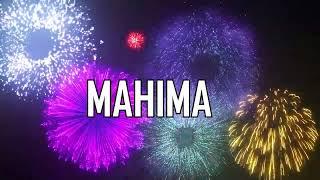  ALLES GUTE ZUM GEBURTSTAG MAHIMA  