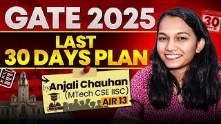 Last 30 Days Plan for GATE 2025 by AIR 13 |GATE 2025 Last month Strategy #gate #gate2025 #psu #iit