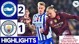 HIGHLIGHTS | Brighton 2-1 Man City | PREMIER LEAGUE | Matchweek 11