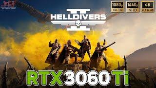 Helldivers 2 | RTX 3060 Ti | 1080p, 1440p, 4k benchmarks