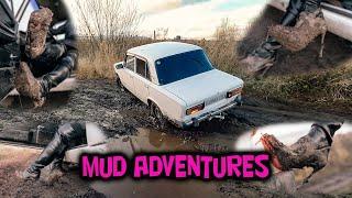 Russian Girl Stuck Video 20 trailer // Dirty Adventures, mud high heels