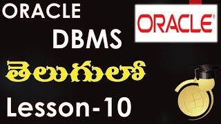 DBMS-Oracle SQL in Telugu - SQL commands - commit-rollback-savepoint-Lesson-10