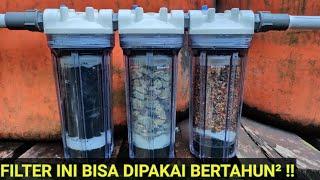 INOVASI FILTER AIR SEDERHANA SKALA RUMAH TANGGA  MENGGUNAKAN CATRIDGE REFILL NANOTEC #filterair