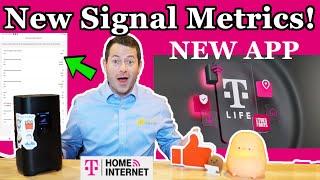  New App FEATURES!  T-Mobile T Life App - 5G Home Internet Signal Metrics