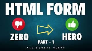 HTML Forms Mastery | Beginner-Friendly Crash Course (Part 1) #html