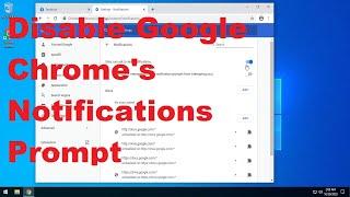 Disable the Notifications Prompt in Google Chrome