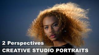 Creative studio portrait session