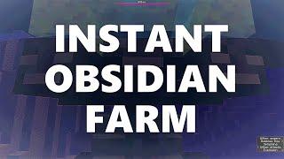 Minecraft Elegance: Instant Obsidian Farm (32k/hr, Java 1.16.5, 1.17-1.20*)