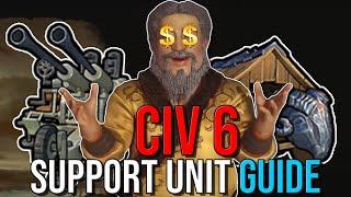 EVERYTHING You Need to Know About Support Units | Civ VI Tips for Beginners