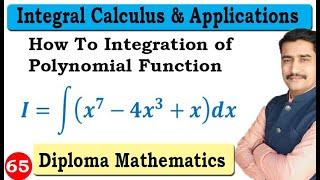 How To Integration of Polynomial Function Best example