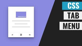 [ HTML | CSS ]  Amazing Tab Menu