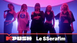 @LESSERAFIM_official perform their award-winning song 'Easy' | MTV Push