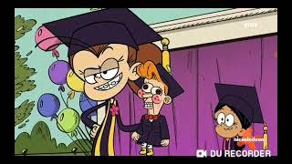 The loud house Lincoln and Benny watching luan and Ronnie Anne