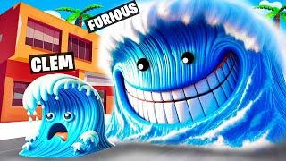 DES VAGUES GÉANTES ! SIMULATEUR DE TSUNAMI DANS ROBLOX