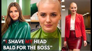 Woman Shaved Head For Promotion For Boss - Headshave Stories