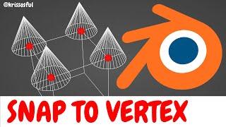 How to snap an object to a vertex #cg #blender #3d #tutorial #snap #blendertutorial